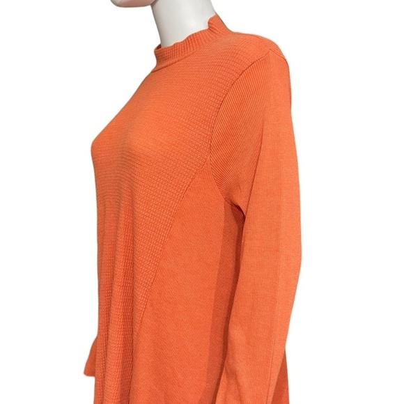 T.La Anthropologie Orange Waffle Mockneck Long Sleeve Knit Thermal Tunic
New - Picture 4 of 8
